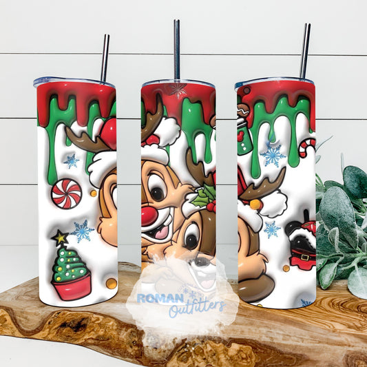 Chipmunk Christmas Tumbler