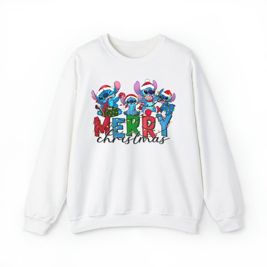Merry Blue Alien Sweatshirt