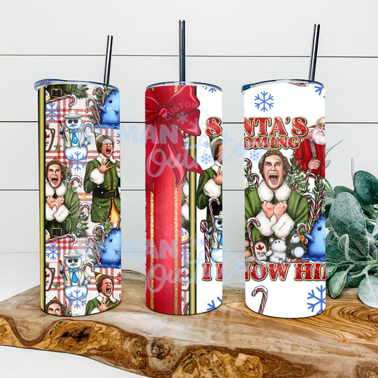 Christmas Elf Movie Tumbler