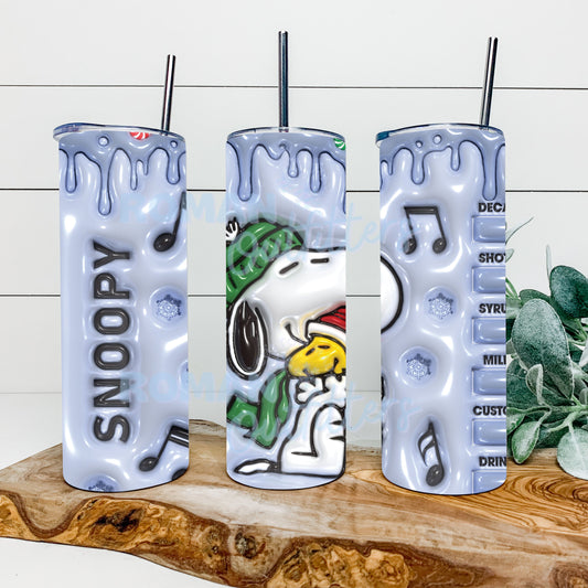 3D Xmas Snoop-y Tumbler