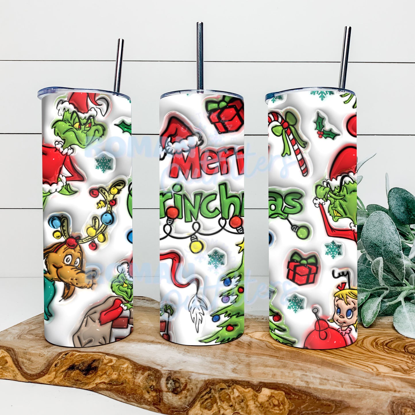 3D Grinch-Mas Tumbler