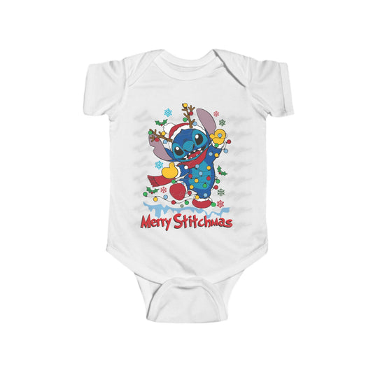 Merry Stitch-Mas Baby Bodysuit