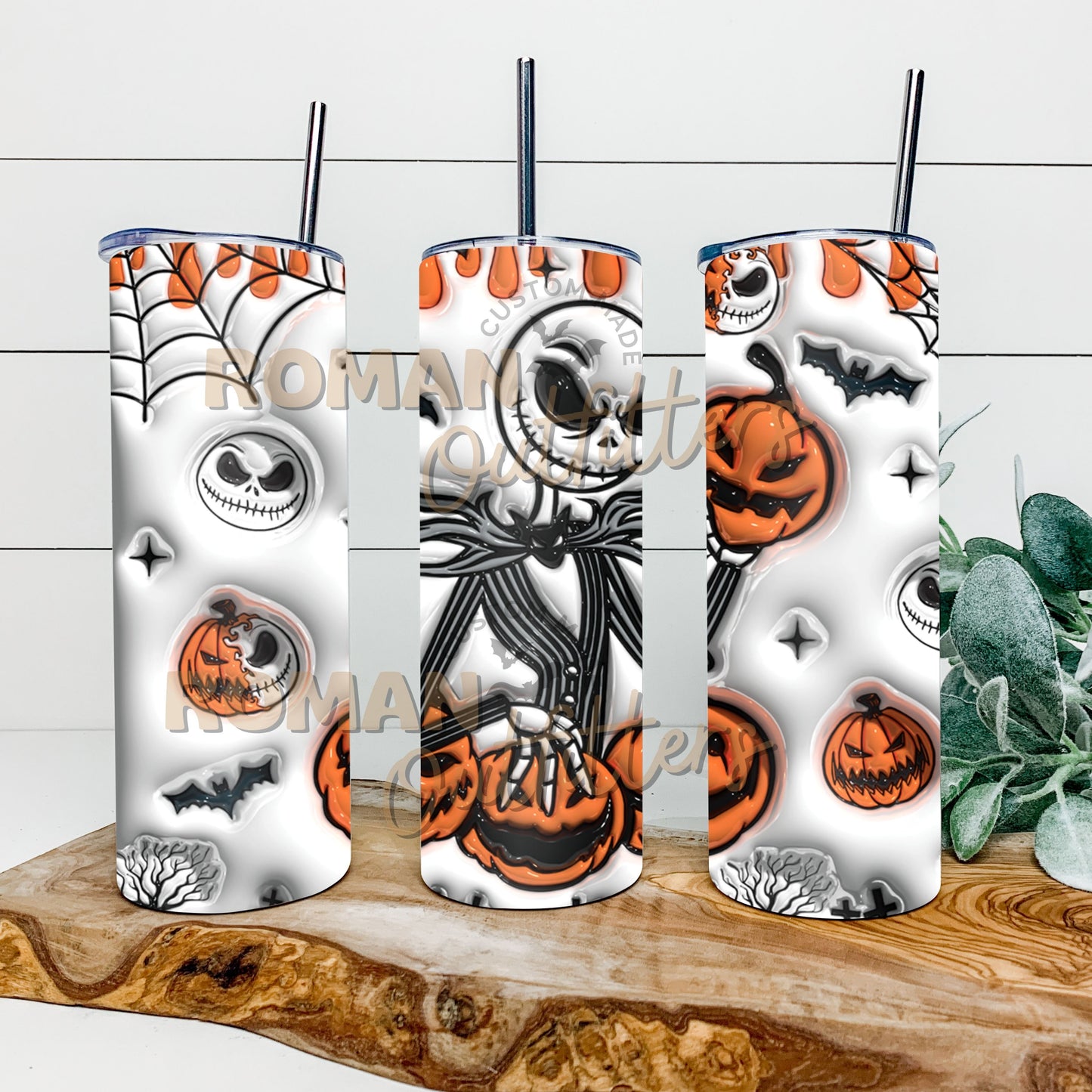 3D Pumpkin King Tumbler