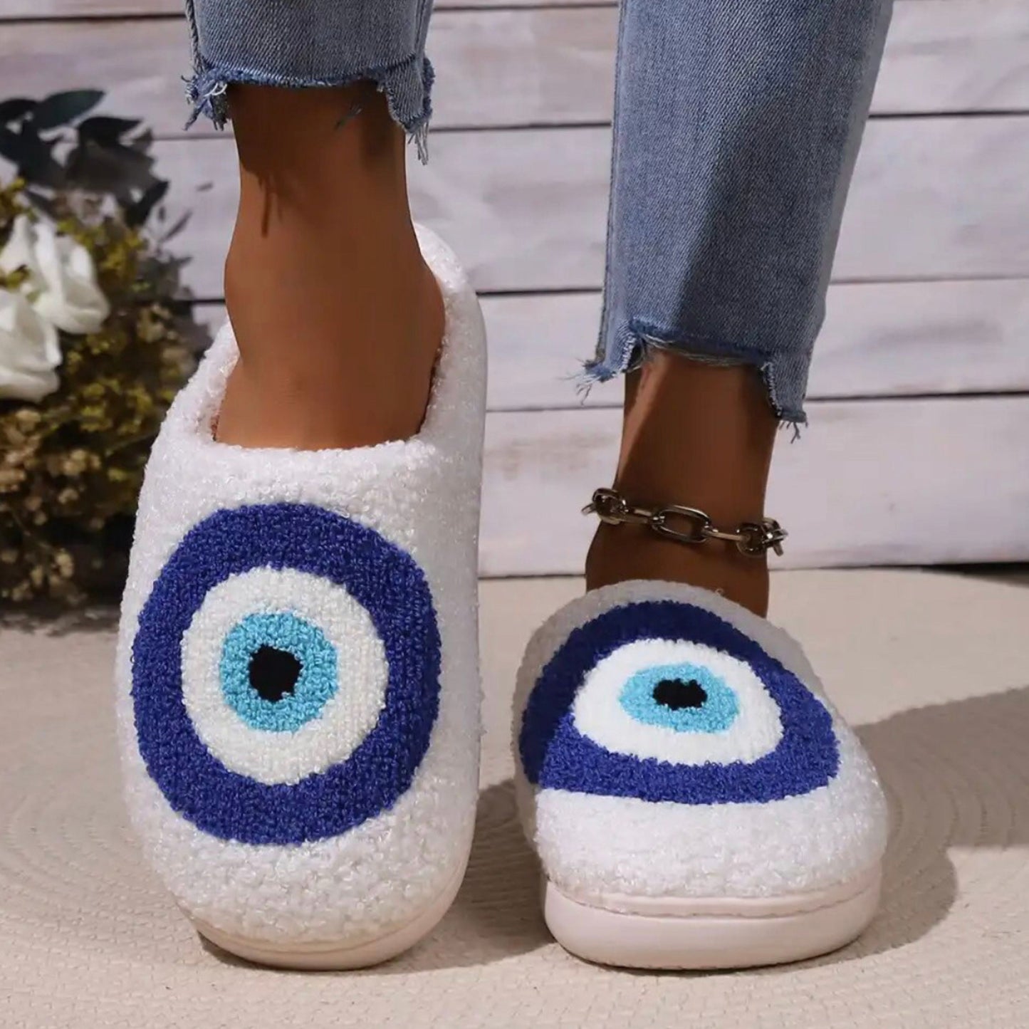 Evil Eye Slippers