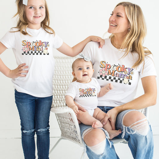 Matching Spooky Mama and Mini Shirts