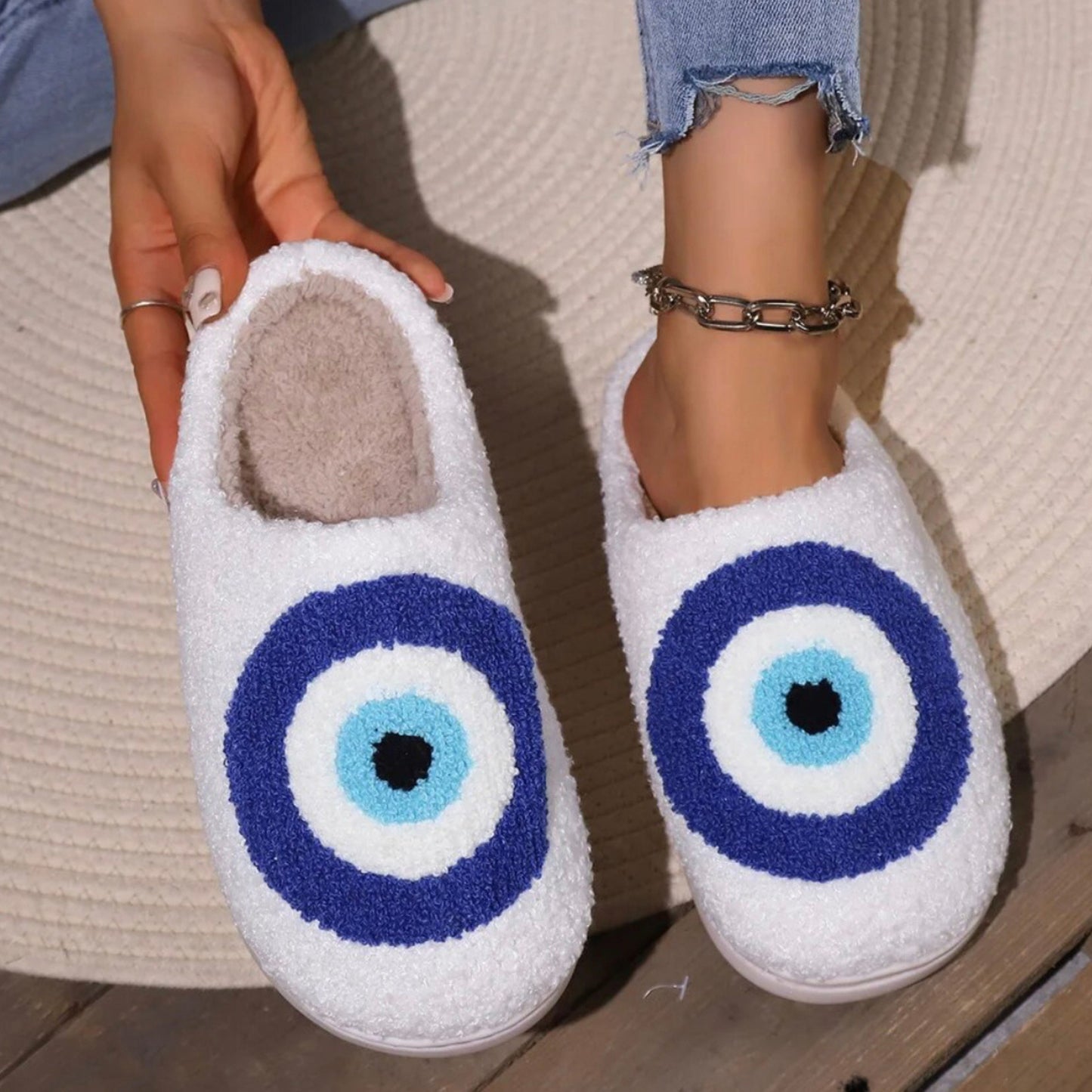 Evil Eye Slippers