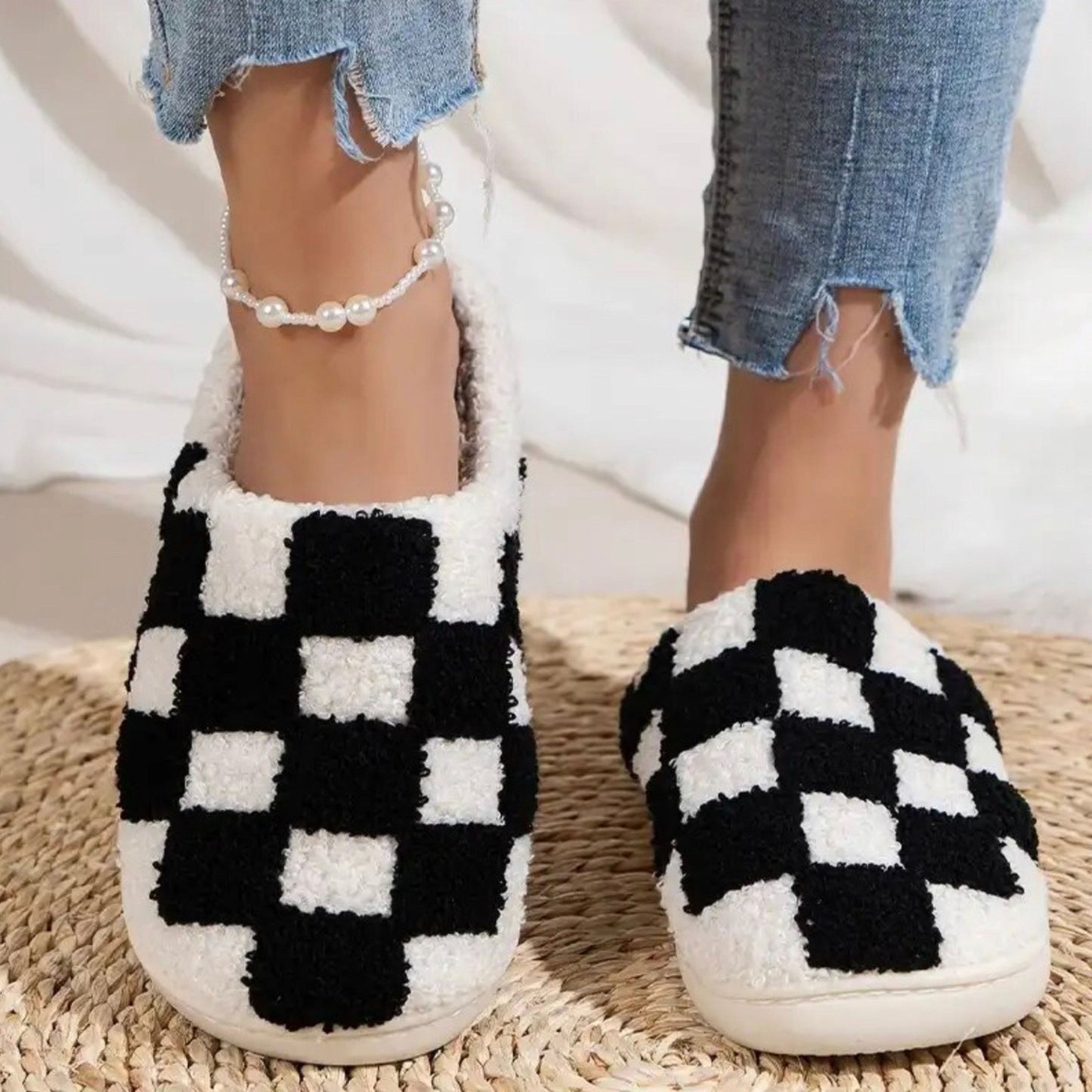 Checkerboard Slippers