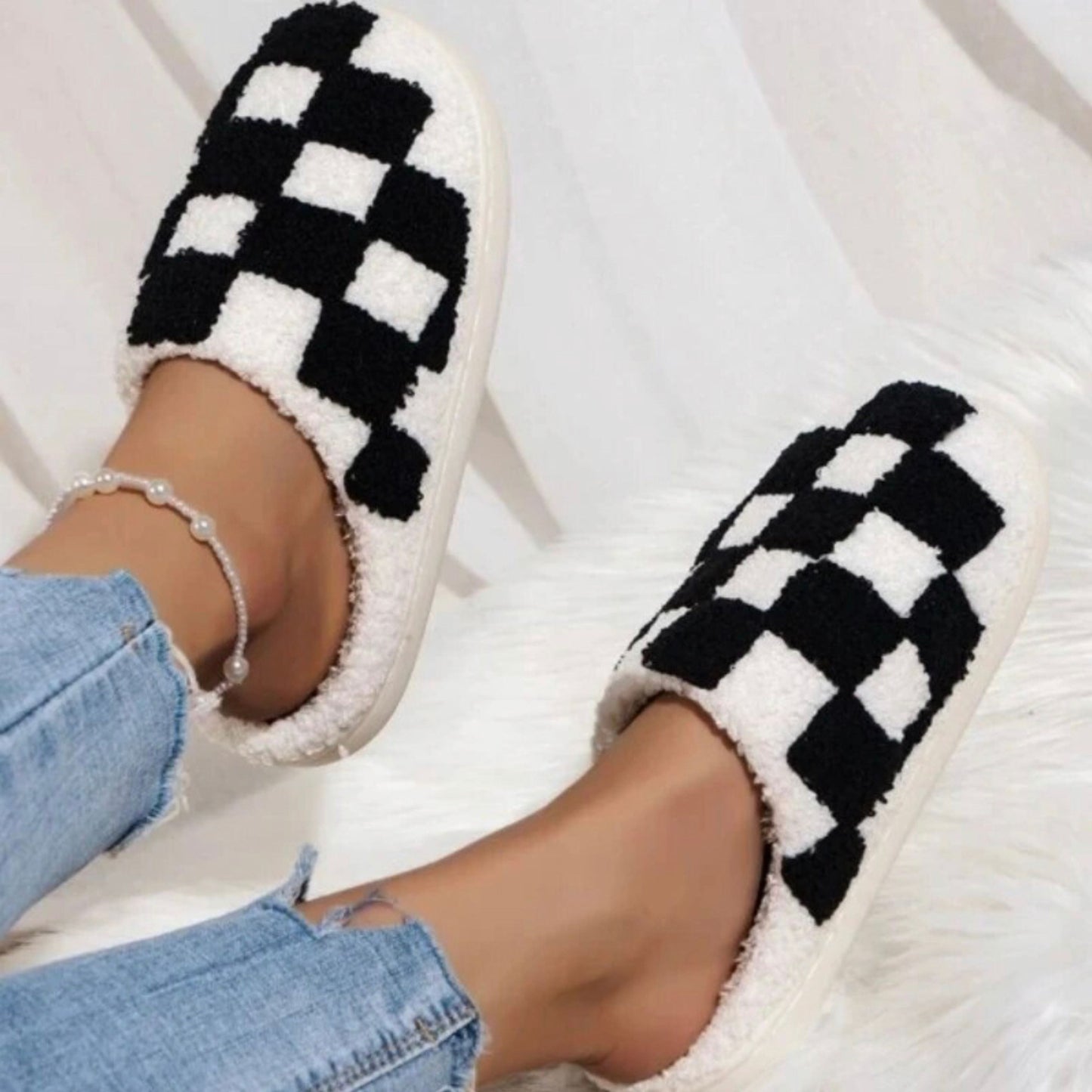 Checkerboard Slippers