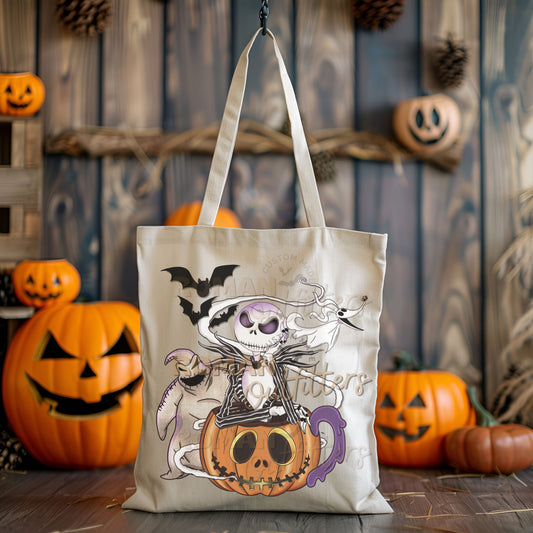 Trick or Treat Jack Pumpkin Tote Bag