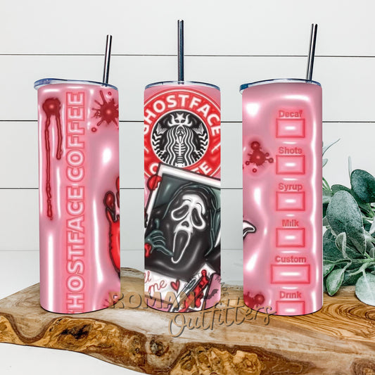 Pink Scream 3D Tumbler