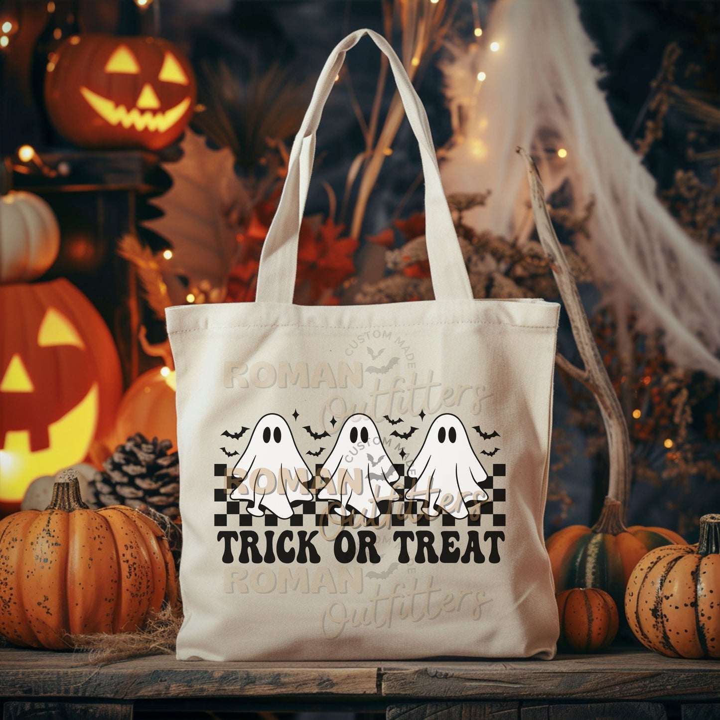 Trick or Treat Ghostie Tote Bag