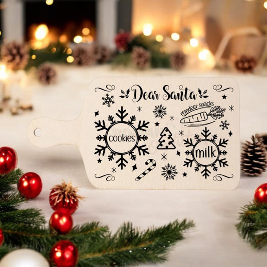 Snowflake Christmas Eve Santa Board