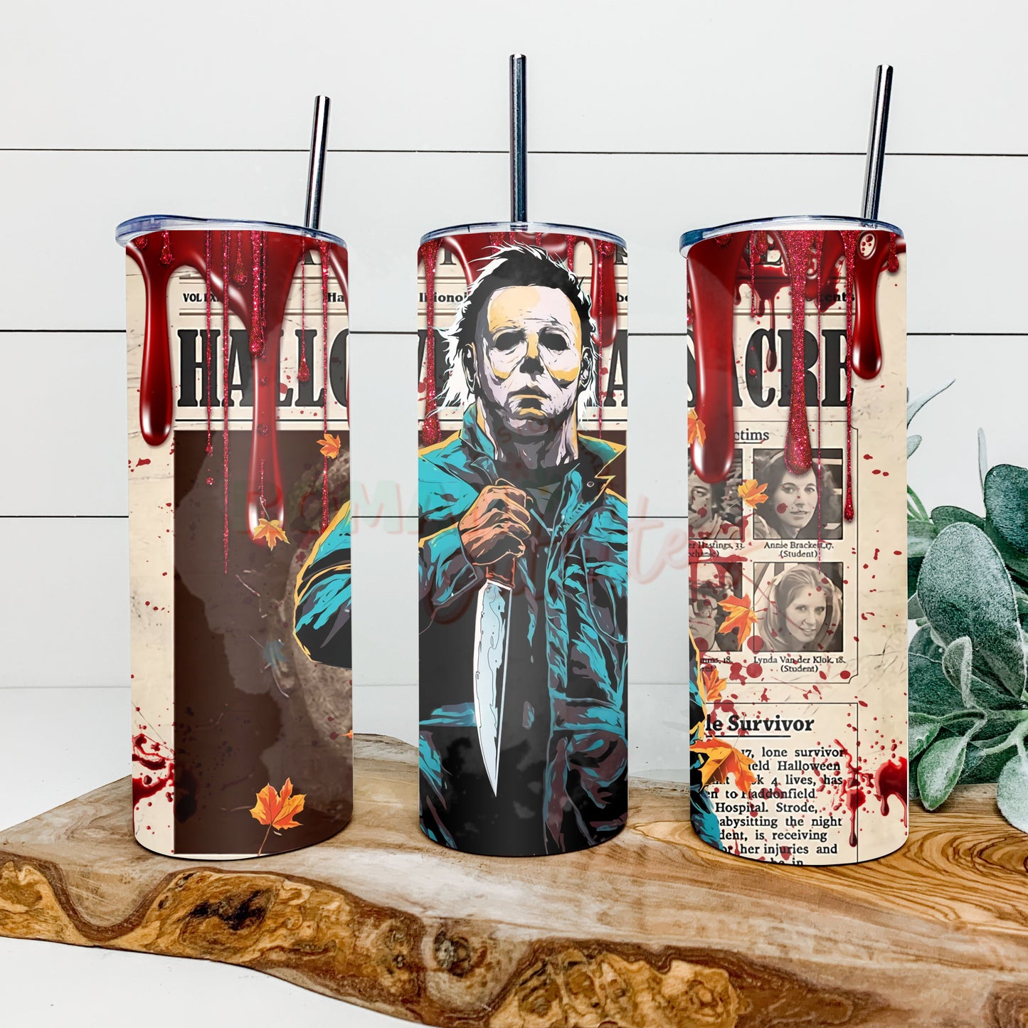 Halloween Slasher Tumbler