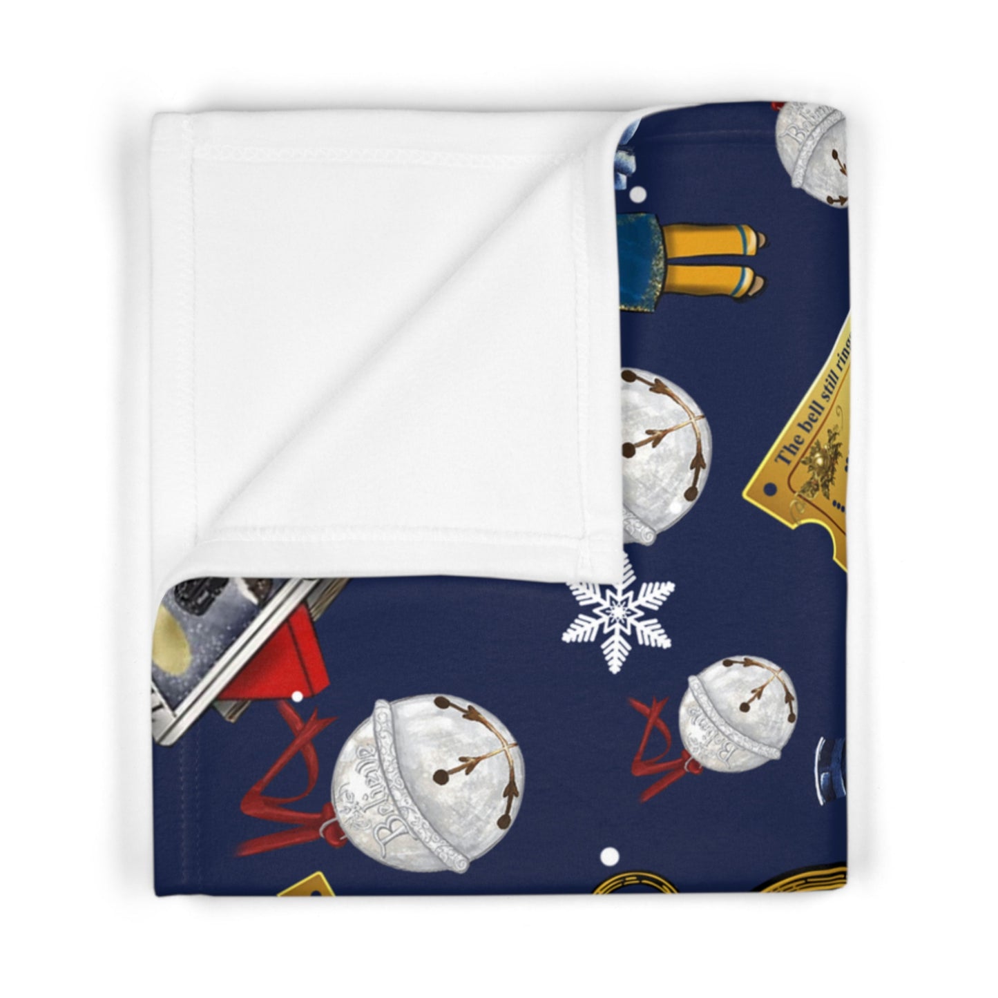 PRE-ORDER Baby Christmas Train Fleece Blanket