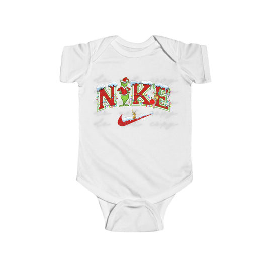 Grinchy Just Do It Baby Bodysuit