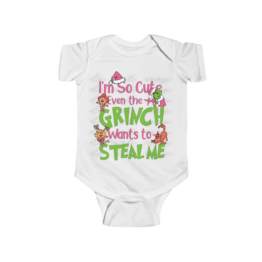 I'm So Cute Grinchy Baby Bodysuit