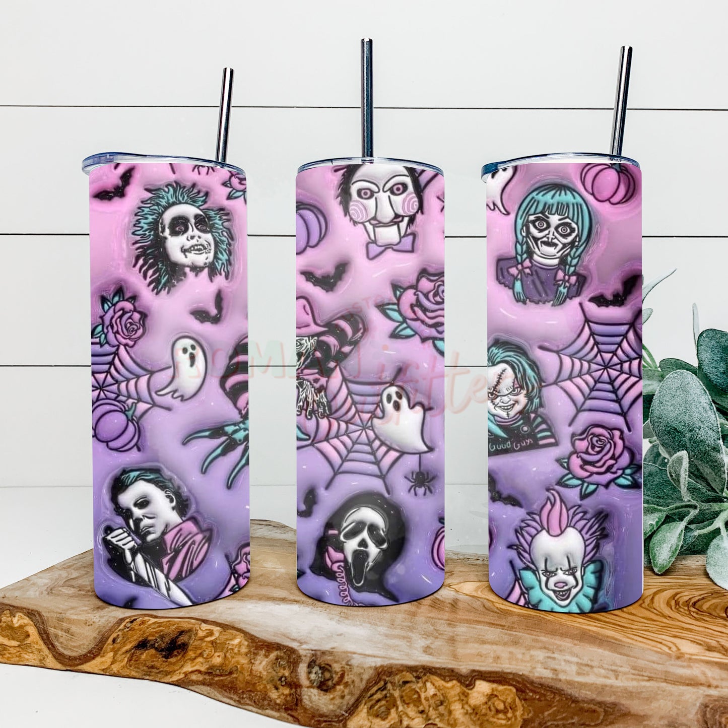 3D Pastel Horror Tumbler