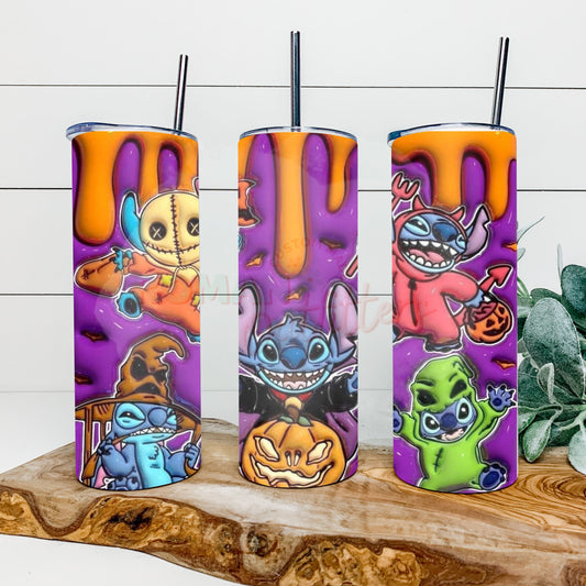 3D Spooky Stitch Tumbler