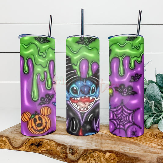 3D Villain Stitch Tumbler