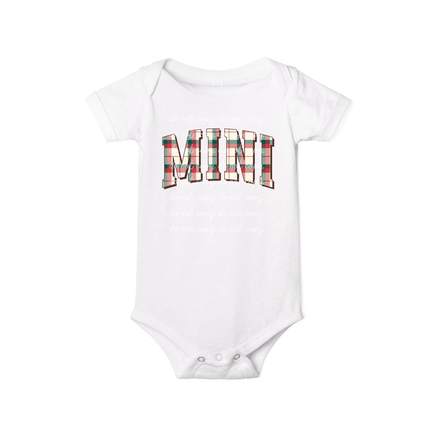 Baby Mini Plaid Bodysuit