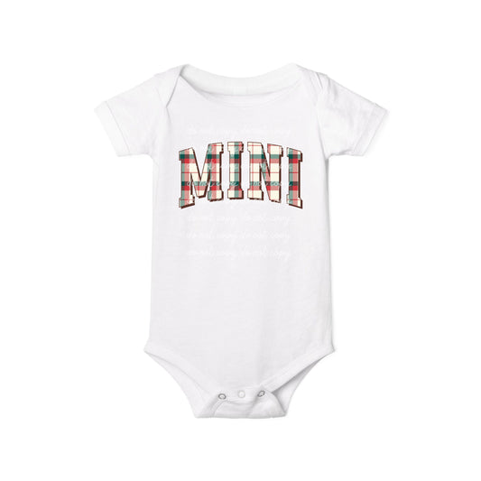 Baby Mini Plaid Bodysuit
