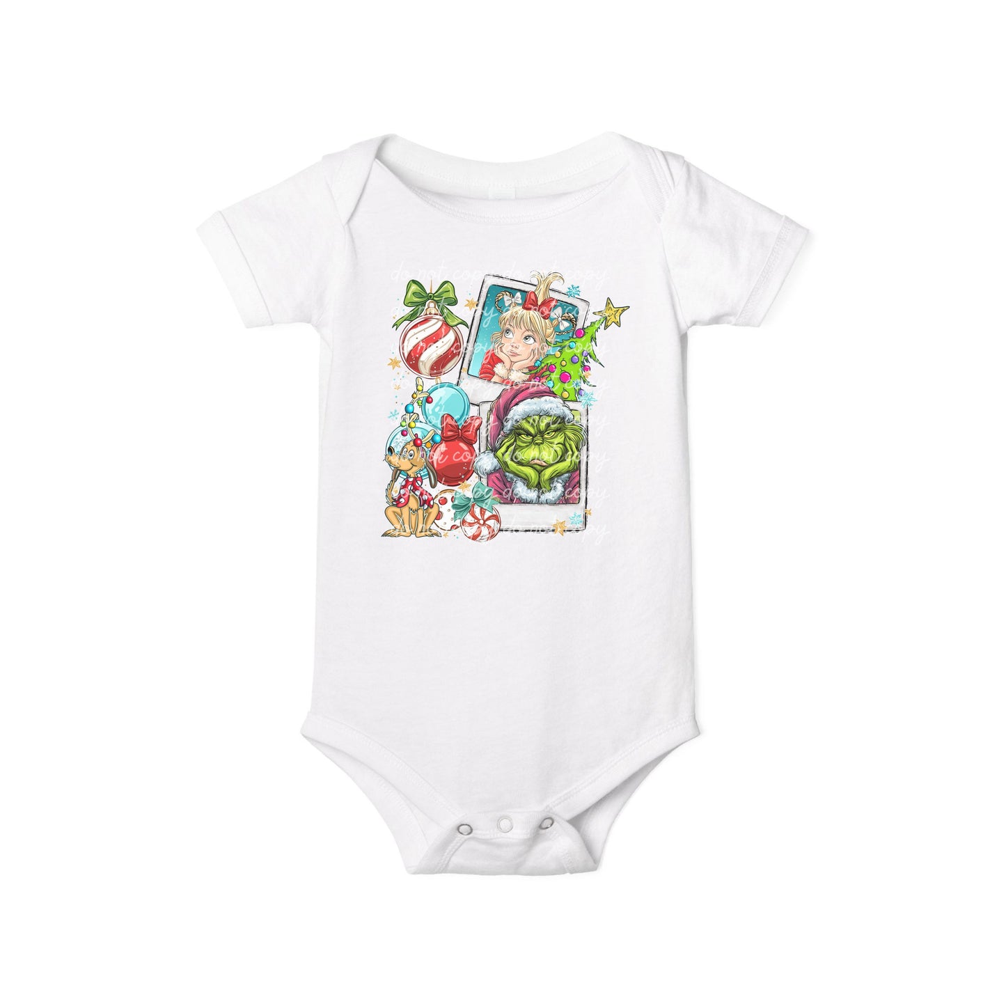 Baby Polaroid Green Guy Bodysuit