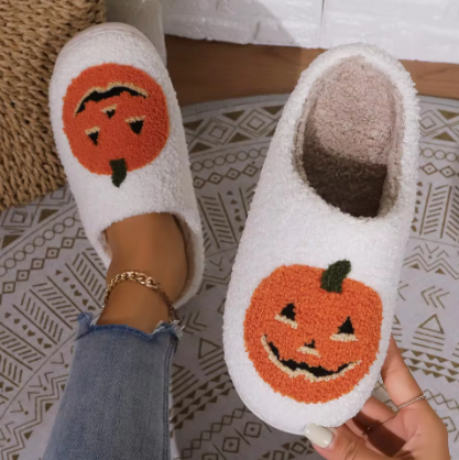 Jack-O-Lantern Slippers