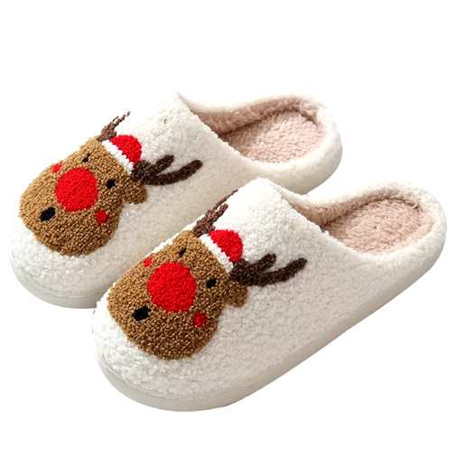 Christmas Reindeer Slippers