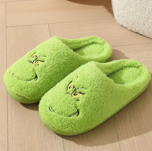 Grinchy Slippers